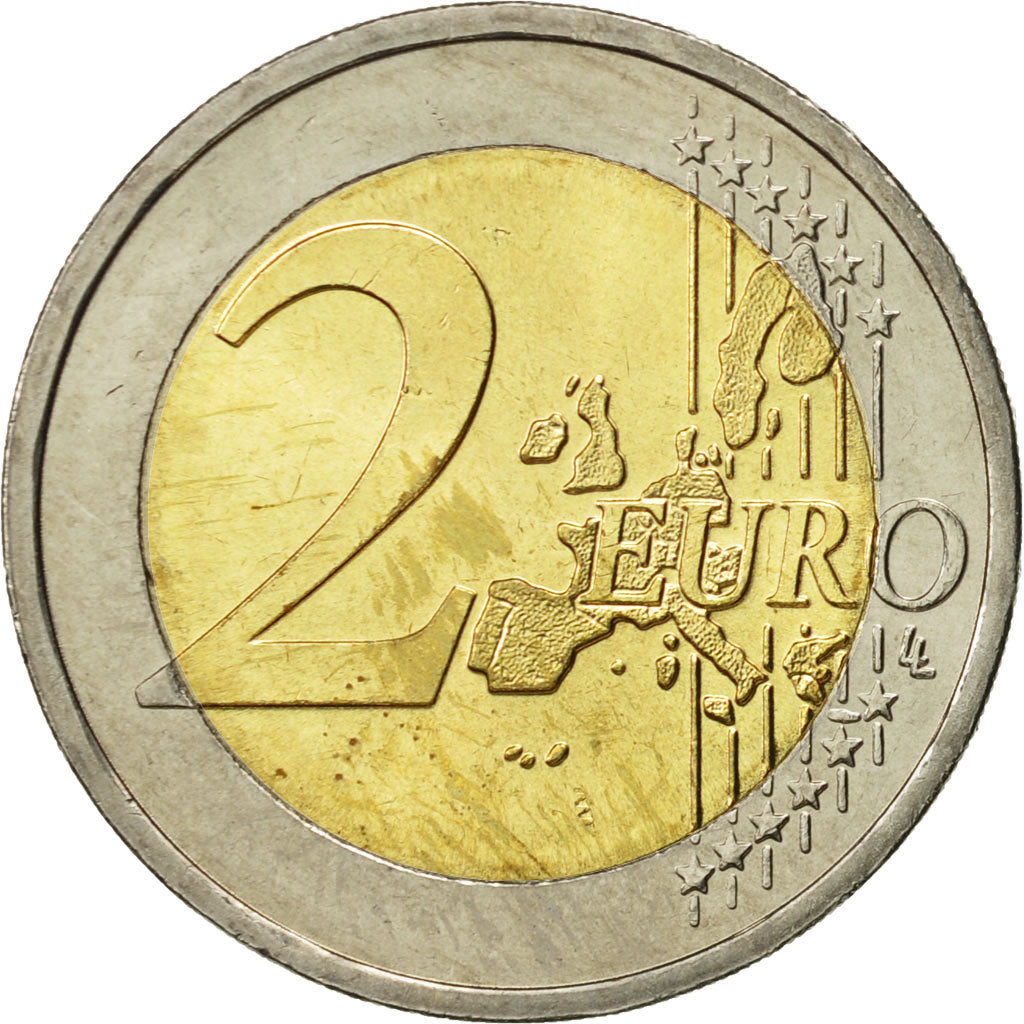 Greece, 2 Euro, 2002, MS(63), Bi-Metallic, KM:188