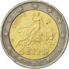 Griekenland, 2 Euro, 2002, ZF, Bi-Metallic, KM:188