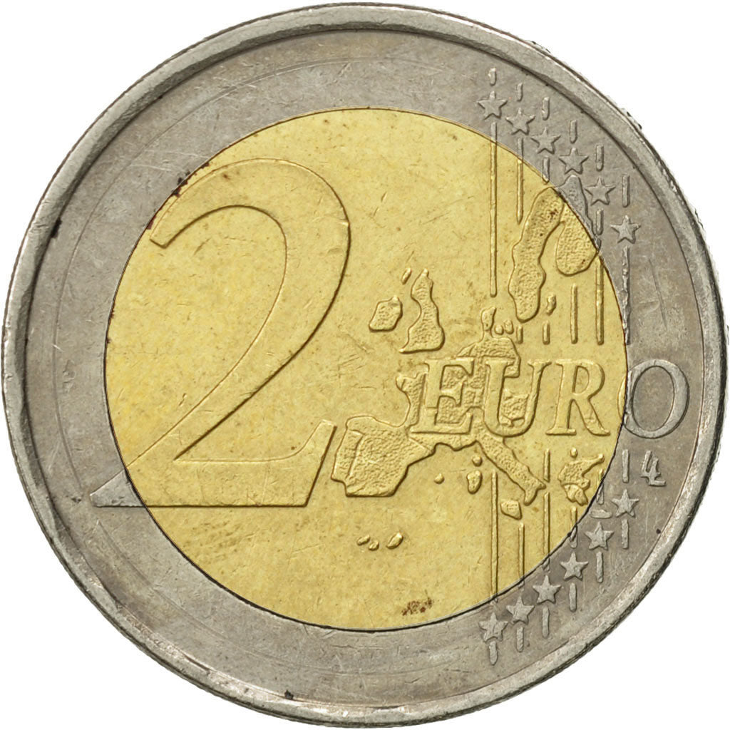 Grecia, 2 Euro, 2002, BB, Bi-metallico, KM:188