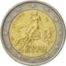 Greece, 2 Euro, 2002, EF(40-45), Bi-Metallic, KM:188