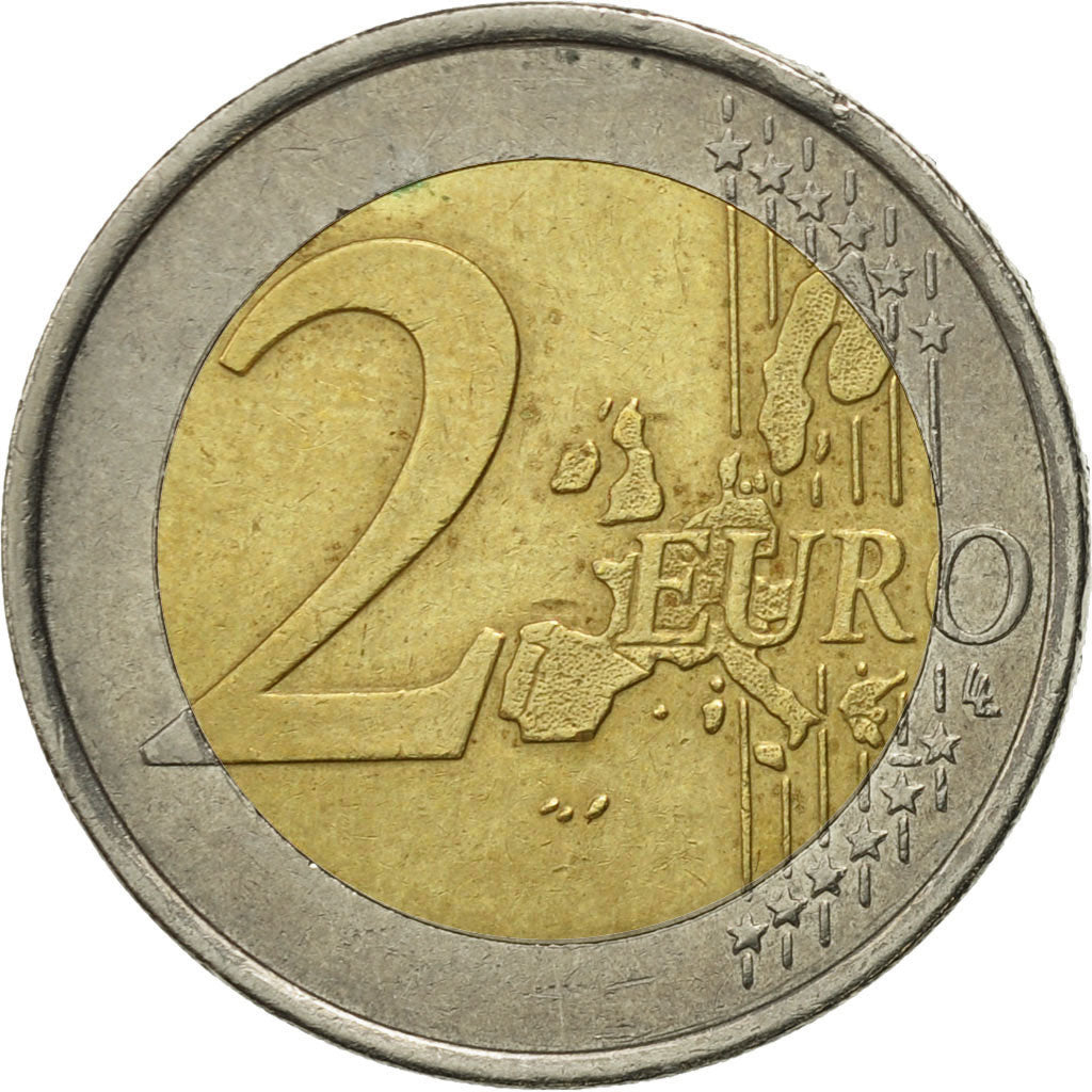 Greece, 2 Euro, 2002, EF(40-45), Bi-Metallic, KM:188