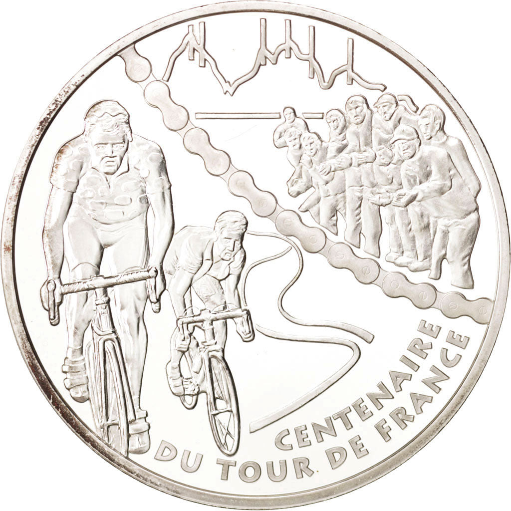 France, 1-1/2 Euro, 2003, Paris, Tour de France, KM:1323