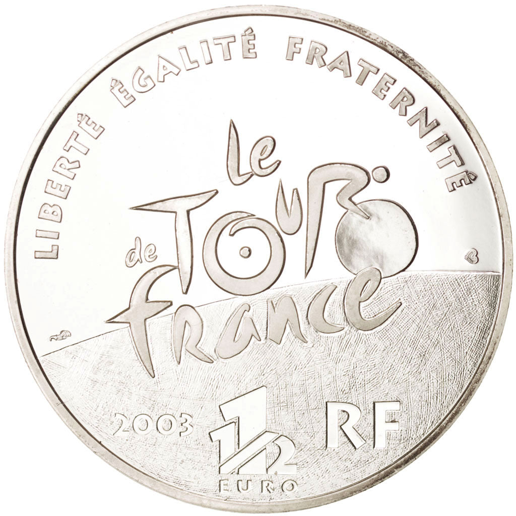 France, 1-1/2 Euro, 2003, Paris, Tour de France, KM:1323