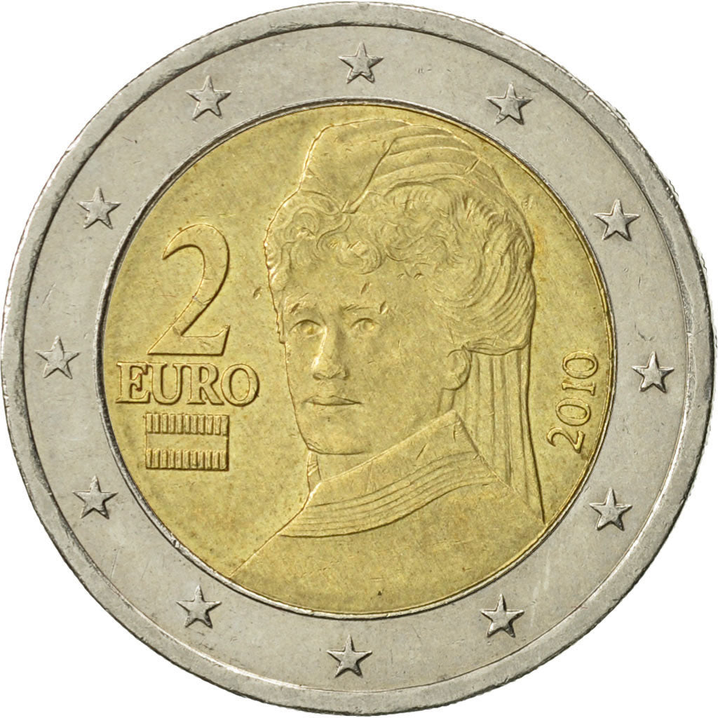Oostenrijk, 2 Euro, 2010, ZF, Bi-Metallic, KM:3143