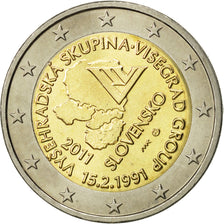 Eslovaquia, 2 Euro, Vysehradska Skupina, 2011, SC, Bimetálico, KM:114