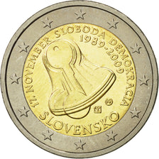 Slovakia, 2 Euro, Freedom, 2009, MS(63), Bi-Metallic, KM:107