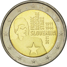 Slovenia, 2 Euro, Franc Rozman-Stane, 2011, MS(63), Bi-Metallic, KM:100