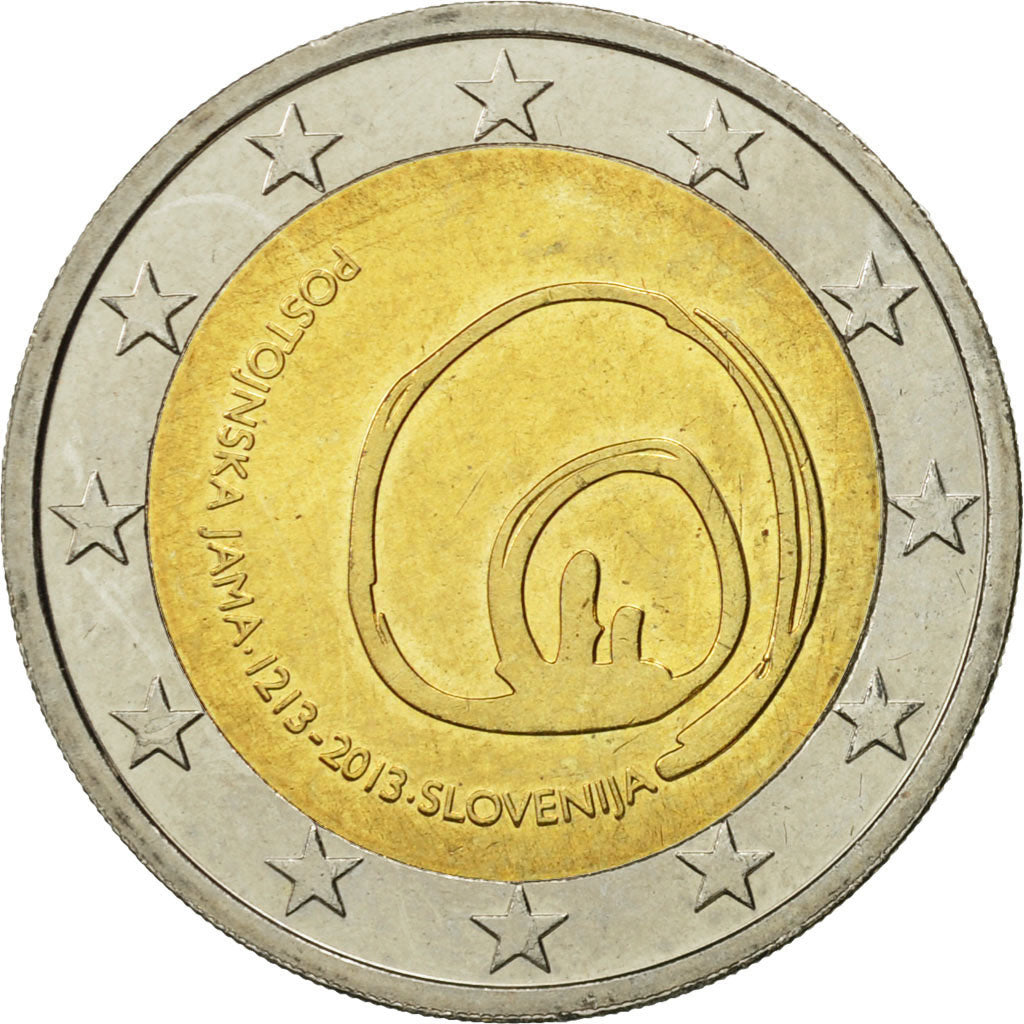 Slovenia, 2 Euro, Postojinska Jama, 2013, MS(63), Bi-Metallic, KM:112