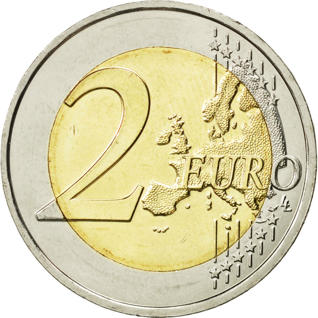 Coin, France, 2 Euro, La Paix, 2015, MS(63), Bi-Metallic
