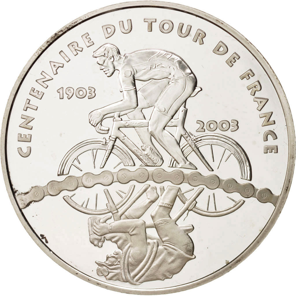 Coin, France, 1-1/2 Euro, 2003, MS(64), Silver, KM:1321
