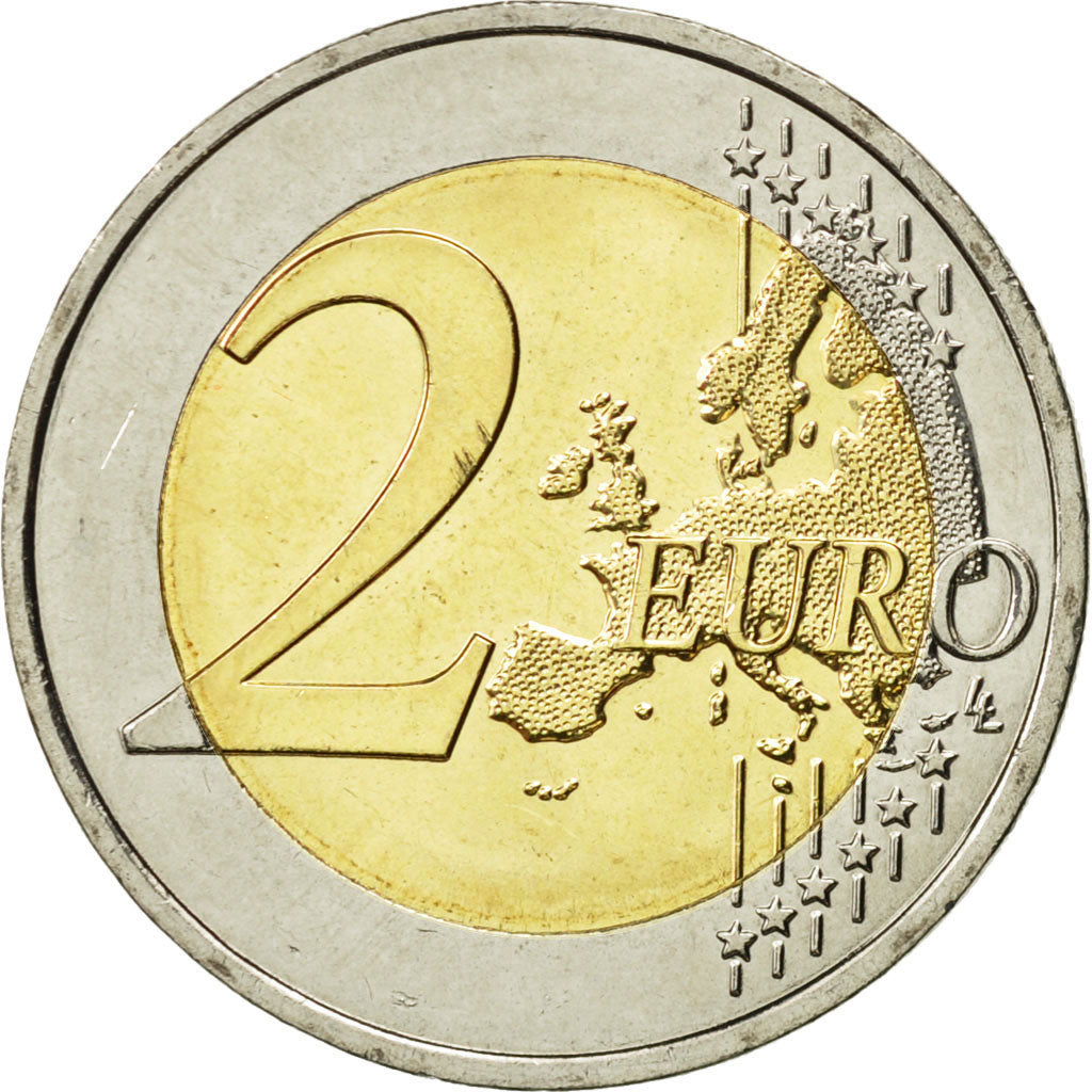 Coin, France, 2 Euro, Fête de la Fédération, 2015, MS(63), Bi-Metallic