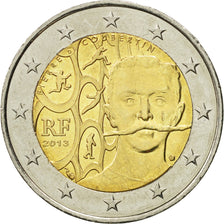 Coin, France, 2 Euro, Baron Pierre Coubertin, 2013, MS(63), Bi-Metallic, KM:2102