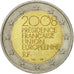 France, 2 Euro, European Union President, 2008, TTB, Bi-Metallic, KM:1459