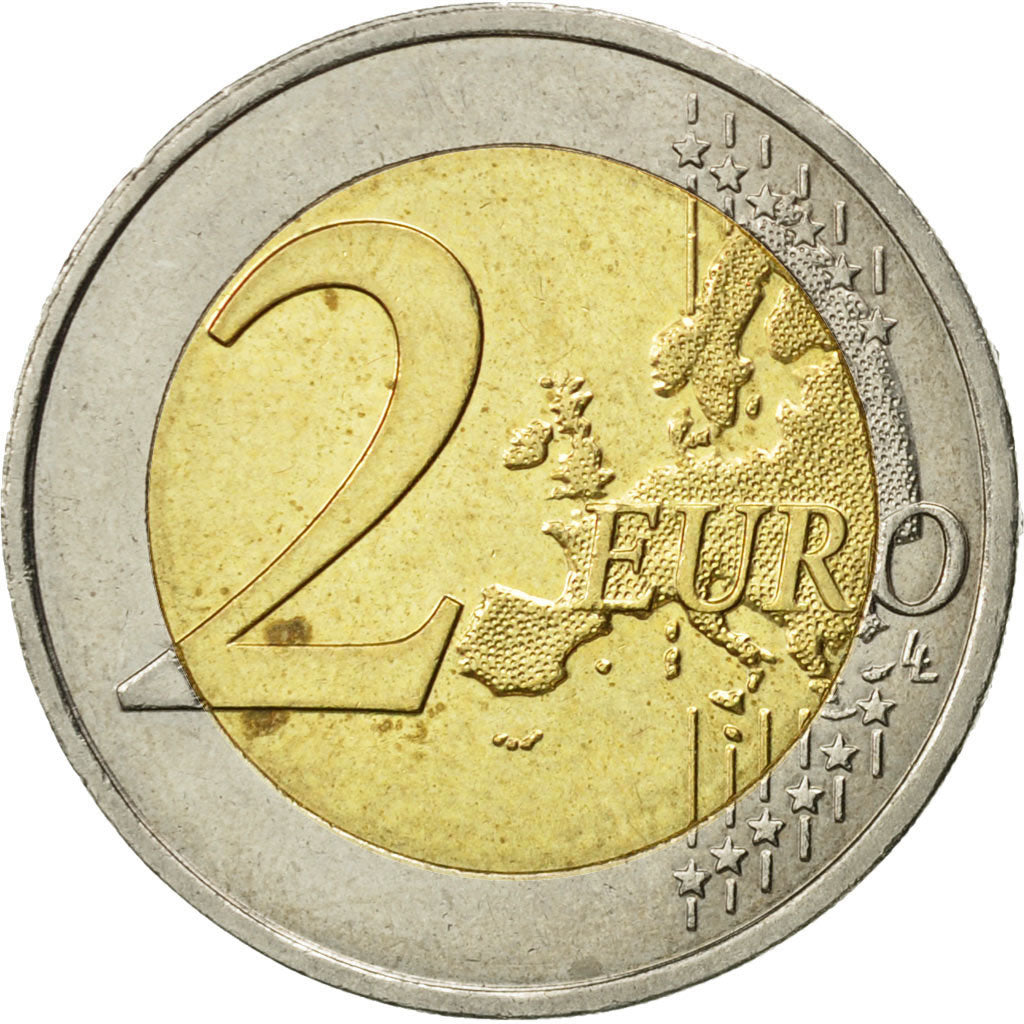 France, 2 Euro, European Union President, 2008, TTB, Bi-Metallic, KM:1459