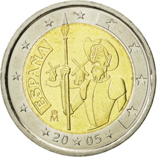 Spain, 2 Euro, Don Quichotte, 2005, MS(63), Bi-Metallic, KM:1063