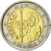 Spain, 2 Euro, Don Quichotte, 2005, MS(63), Bi-Metallic, KM:1063