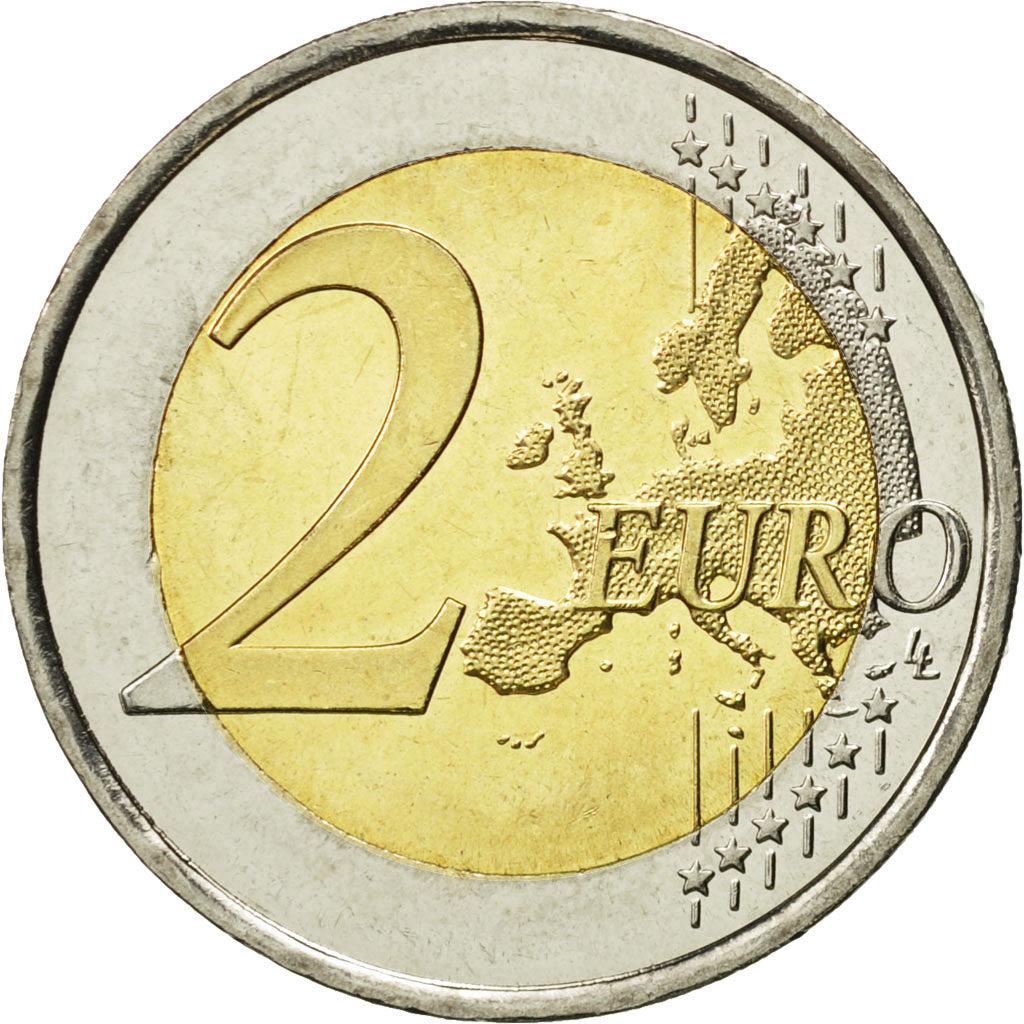 Spain, 2 Euro, Philippe VI, 2015, MS(63), Bi-Metallic