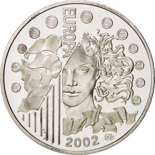 Münze, Frankreich, 1-1/2 Euro, 2002, UNZ+, Silber, KM:1301