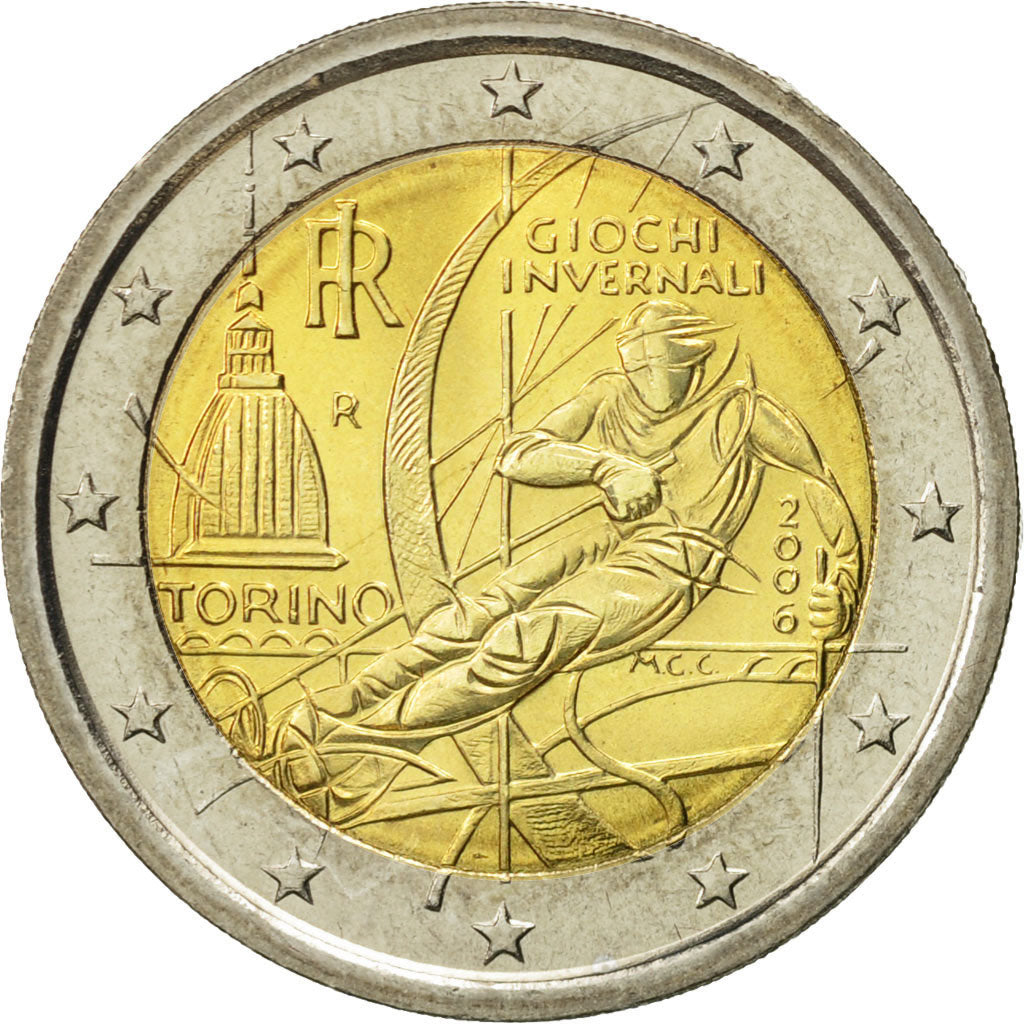 Italie, 2 Euro, Torino, 2006, SPL, Bi-Metallic, KM:246