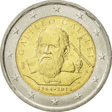 Italy, 2 Euro, Galileo Galilei, 2014, MS(63), Bi-Metallic