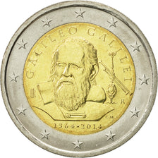 Italy, 2 Euro, Galileo Galilei, 2014, MS(63), Bi-Metallic