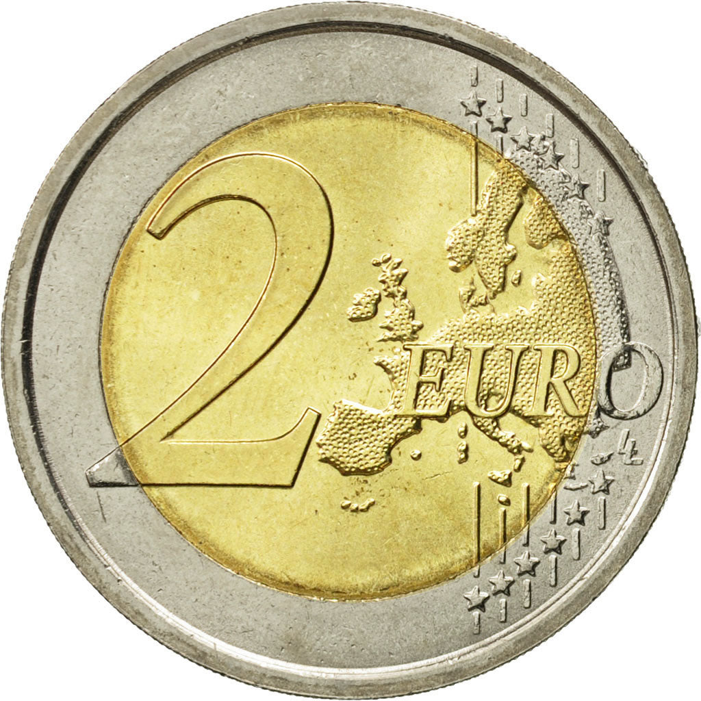 Italy, 2 Euro, Declaration of Rights, 2008, MS(63), Bi-Metallic, KM:301