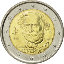 Italia, 2 Euro, G. Verdi, 2013, SC, Bimetálico