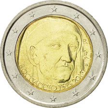 Italy, 2 Euro, Boccaccio, 2013, MS(63), Bi-Metallic