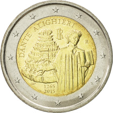 Italia, 2 Euro, Dante Alighieri, 2015, SC, Bimetálico