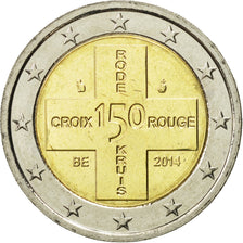 Belgium, 2 Euro, Croix Rouge, 2014, MS(63), Bi-Metallic