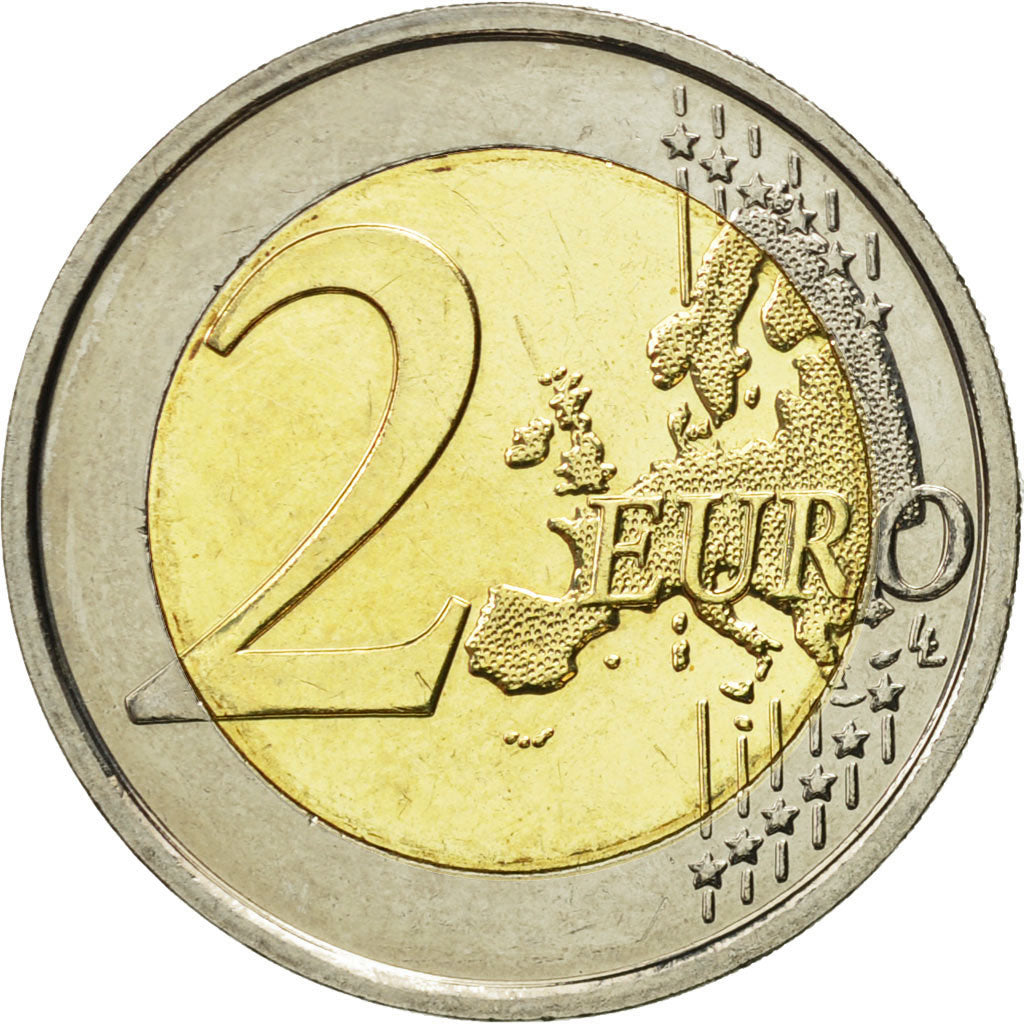Belgium, 2 Euro, Croix Rouge, 2014, MS(63), Bi-Metallic