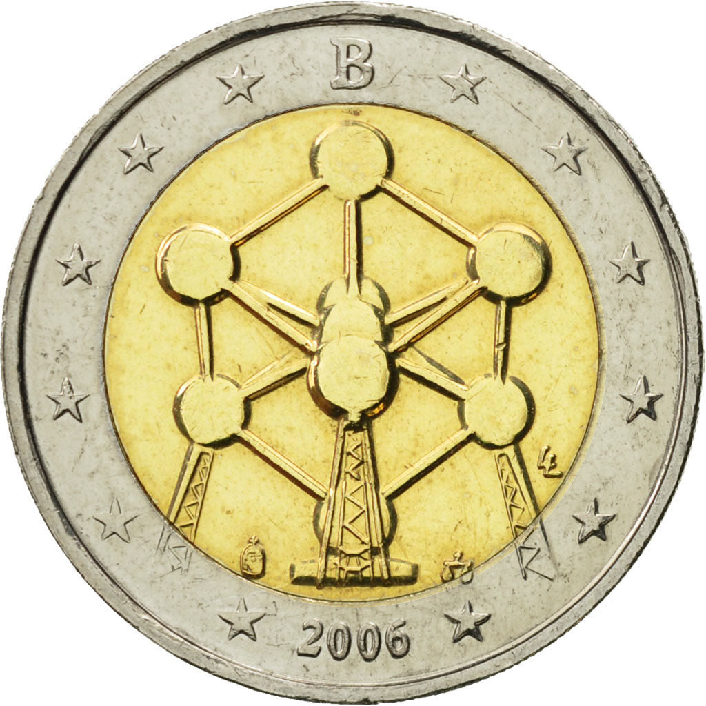 Bélgica, 2 Euro, Atomium, 2006, SC, Bimetálico, KM:241