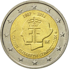 Belgia, 2 Euro, Queen Elisabeth, 2012, Brussels, MS(63), Bimetaliczny