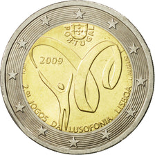 Portugal, 2 Euro, Jogos da lusofiona lisboa, 2009, SPL, Bi-Metallic, KM:786