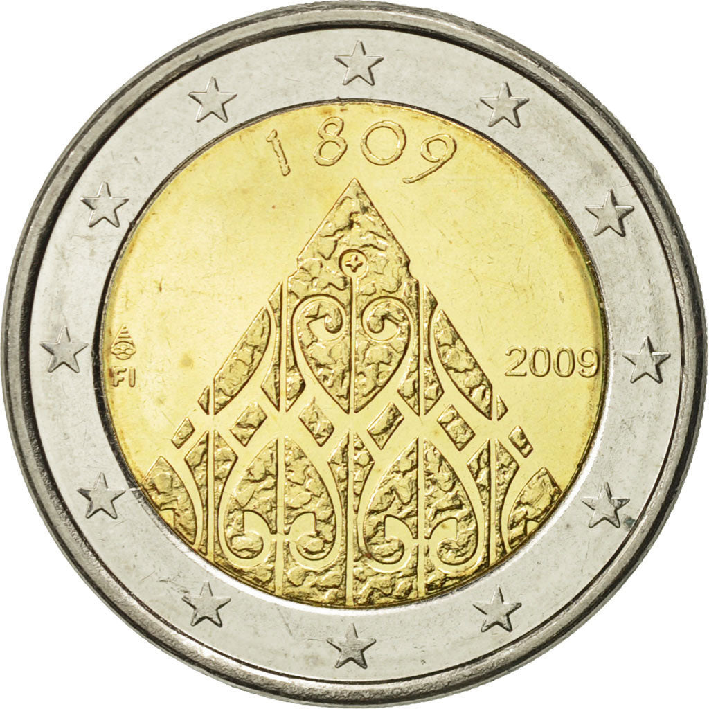Finlandia, 2 Euro, Autonomy, 2009, SPL, Bi-metallico, KM:149