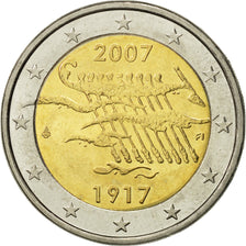 Finland, 2 Euro, Indépendance, 2007, MS(63), Bi-Metallic, KM:139