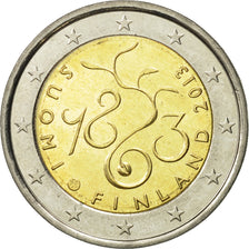 Finland, 2 Euro, Parlement de 1863, 2013, MS(63), Bi-Metallic