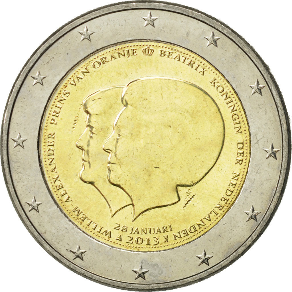 Pays-Bas, 2 Euro, Reine Beatrix, 2013, SPL, Bi-Metallic