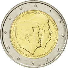 Netherlands, 2 Euro, Double Portrait, 2014, MS(63), Bi-Metallic