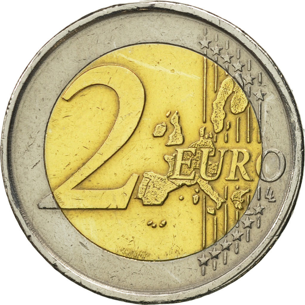 Grecia, 2 Euro, Olympics Athens, 2004, EBC, Bimetálico, KM:209