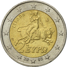 Greece, 2 Euro, 2002, EF(40-45), Bi-Metallic, KM:188