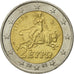 Greece, 2 Euro, 2002, EF(40-45), Bi-Metallic, KM:188