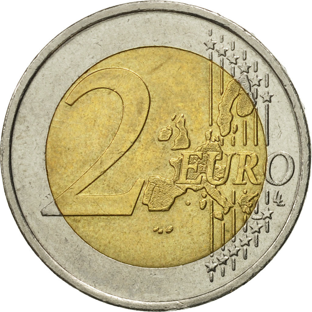 Greece, 2 Euro, 2002, EF(40-45), Bi-Metallic, KM:188