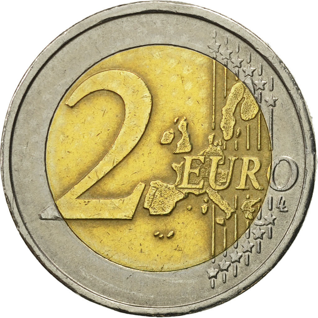 Greece, 2 Euro, 2002, EF(40-45), Bi-Metallic, KM:188