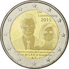 Luxembourg, 2 Euro, Grand-Duc Henri, 2015, MS(63), Bi-Metallic
