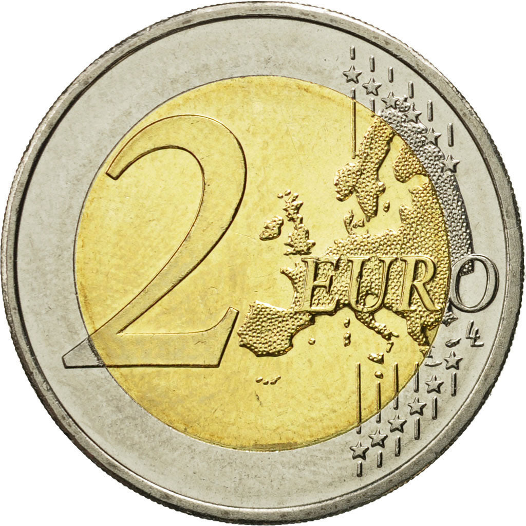 Latvia, 2 Euro, Présidence de l'UE, 2015, MS(63), Bi-Metallic