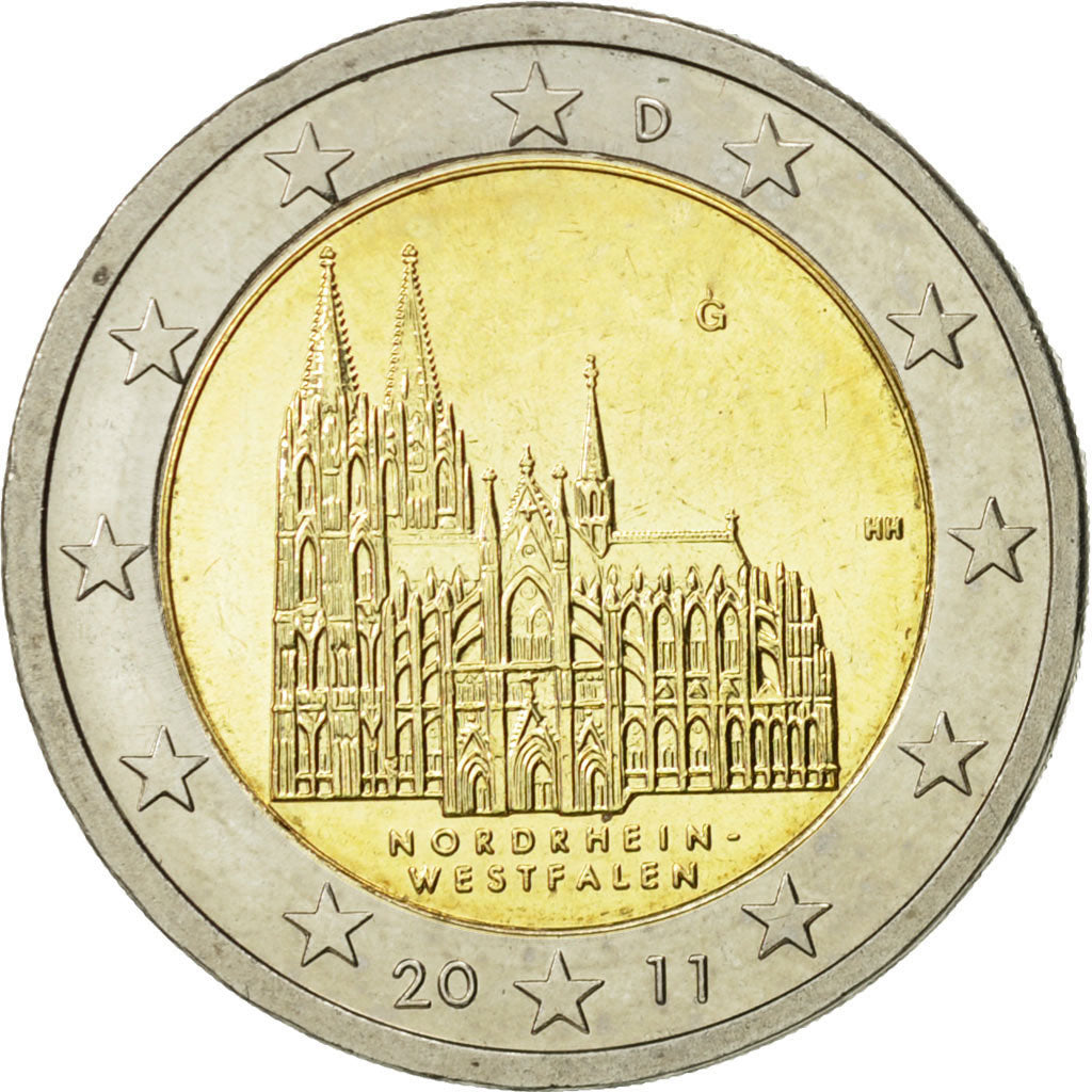 République fédérale allemande, 2 Euro, Rhéanie-du-Nord-Westphalie, 2011