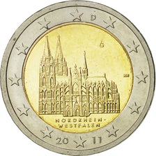 GERMANIA - REPUBBLICA FEDERALE, 2 Euro, Rhéanie-du-Nord-Westphalie, 2011, SPL