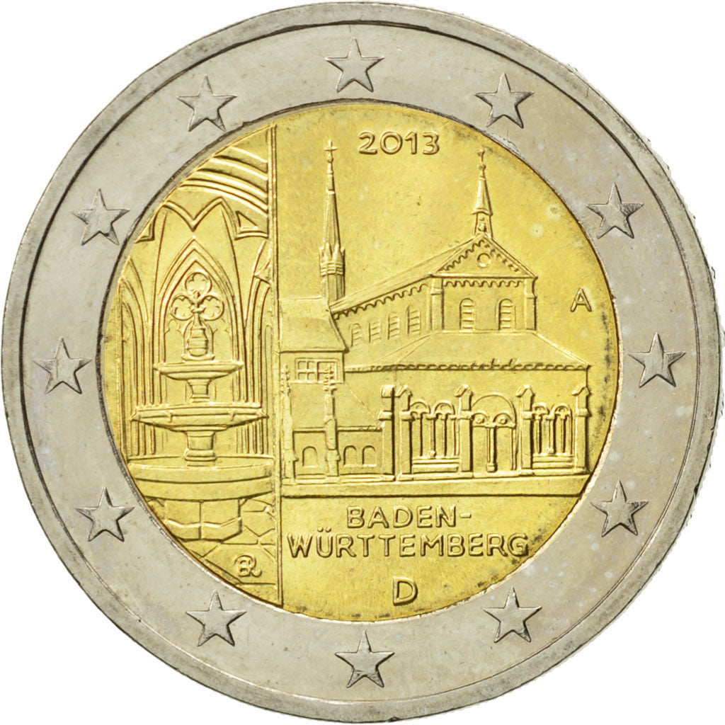 GERMANY - FEDERAL REPUBLIC, 2 Euro, Baden-Wurttemberg, 2013, MS(63)