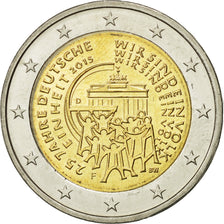 GERMANY - FEDERAL REPUBLIC, 2 Euro, Réunification, 2015, MS(63), Bi-Metallic
